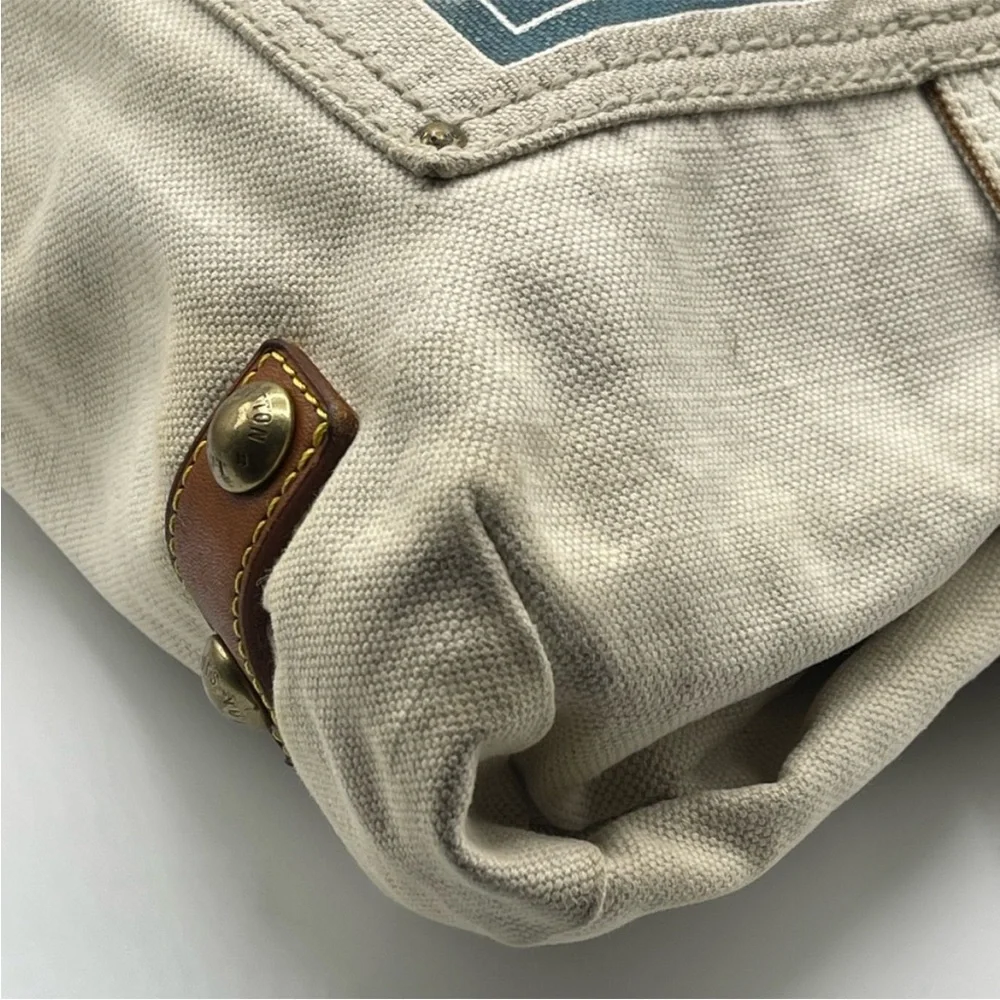 Louis Vuitton Globe Shopper Cruise Tote Bag Canvas Blue - Picture 13 of 16